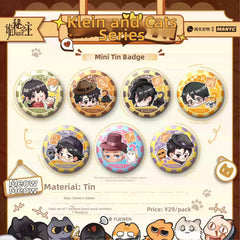 Lord of the Mysteries Klein and Cat Series Mini Tinplate Badge Set Blind Box